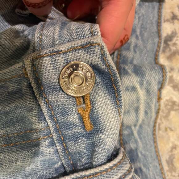 Calvin Klein Womens High Waisted Straight Leg Light 90s LOOSE - Picture 4 of 7